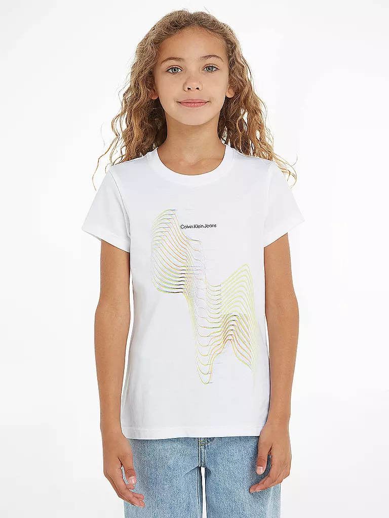 CALVIN KLEIN JEANS | Mädchen T-Shirt  | Bianco