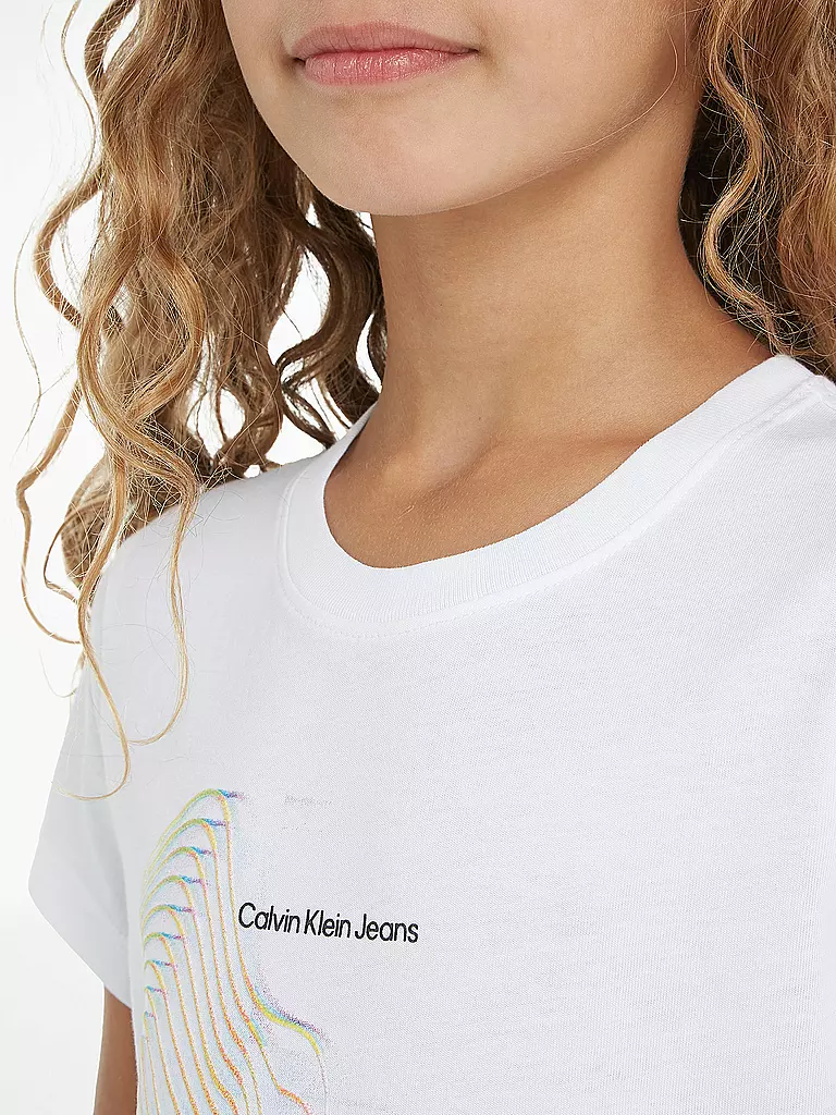 CALVIN KLEIN JEANS | Mädchen T-Shirt  | Bianco