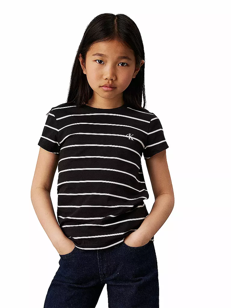 CALVIN KLEIN JEANS | Mädchen T-Shirt 2er Pkg  | Nero