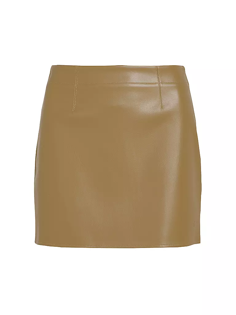 CALVIN KLEIN JEANS | Minigonna effetto pelle | Oliva