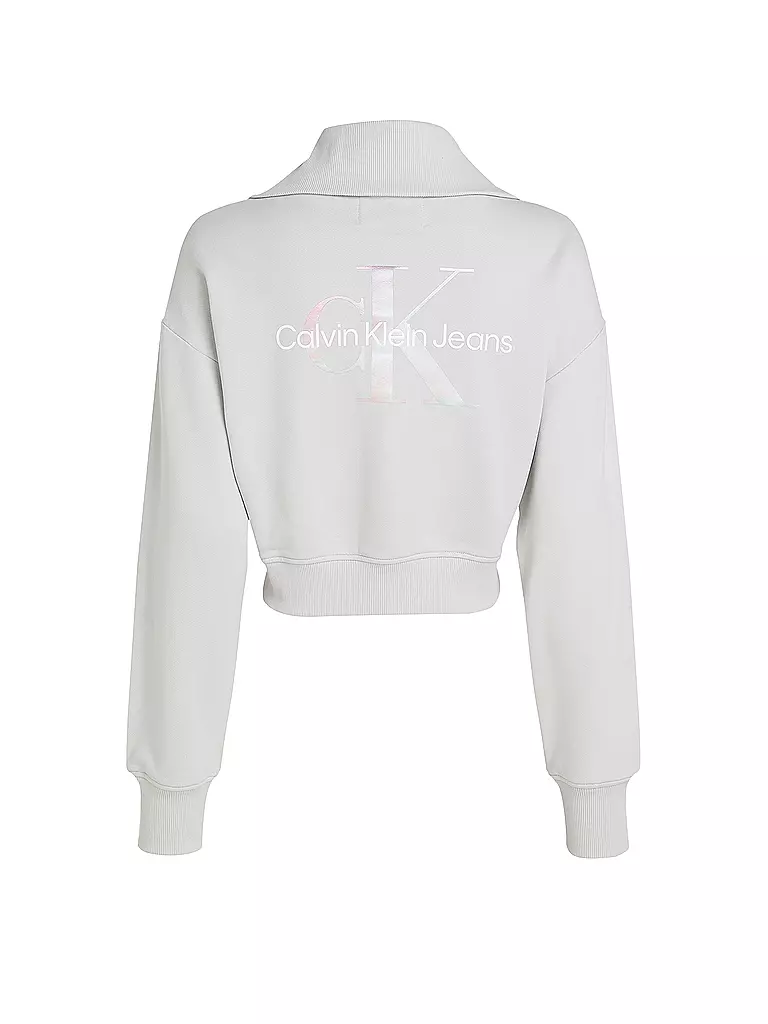CALVIN KLEIN JEANS | Sweatjacke  | Grigio chiaro