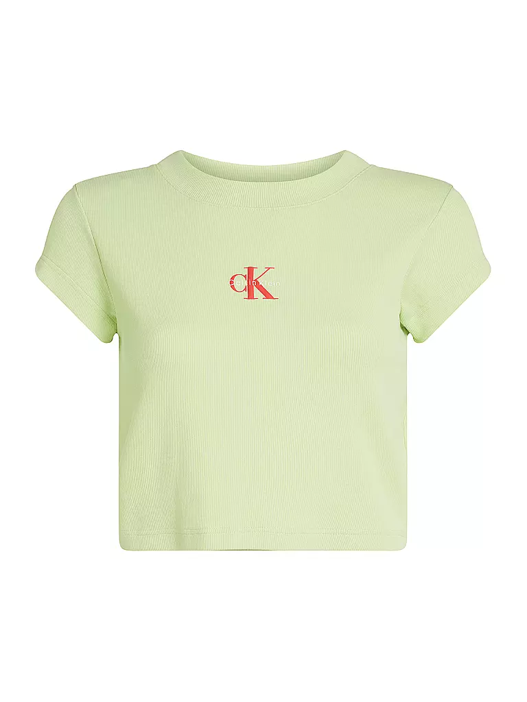 CALVIN KLEIN JEANS | T-shirt cropped fit | Verde chiaro