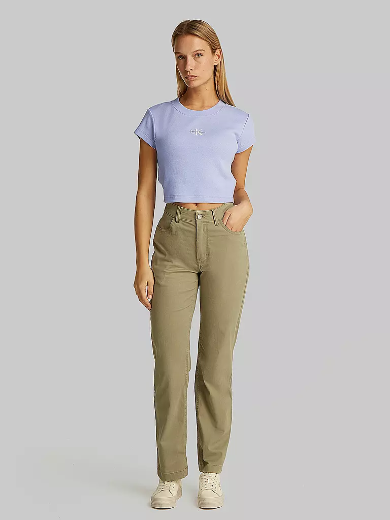 CALVIN KLEIN JEANS | T-shirt cropped fit | Lilla