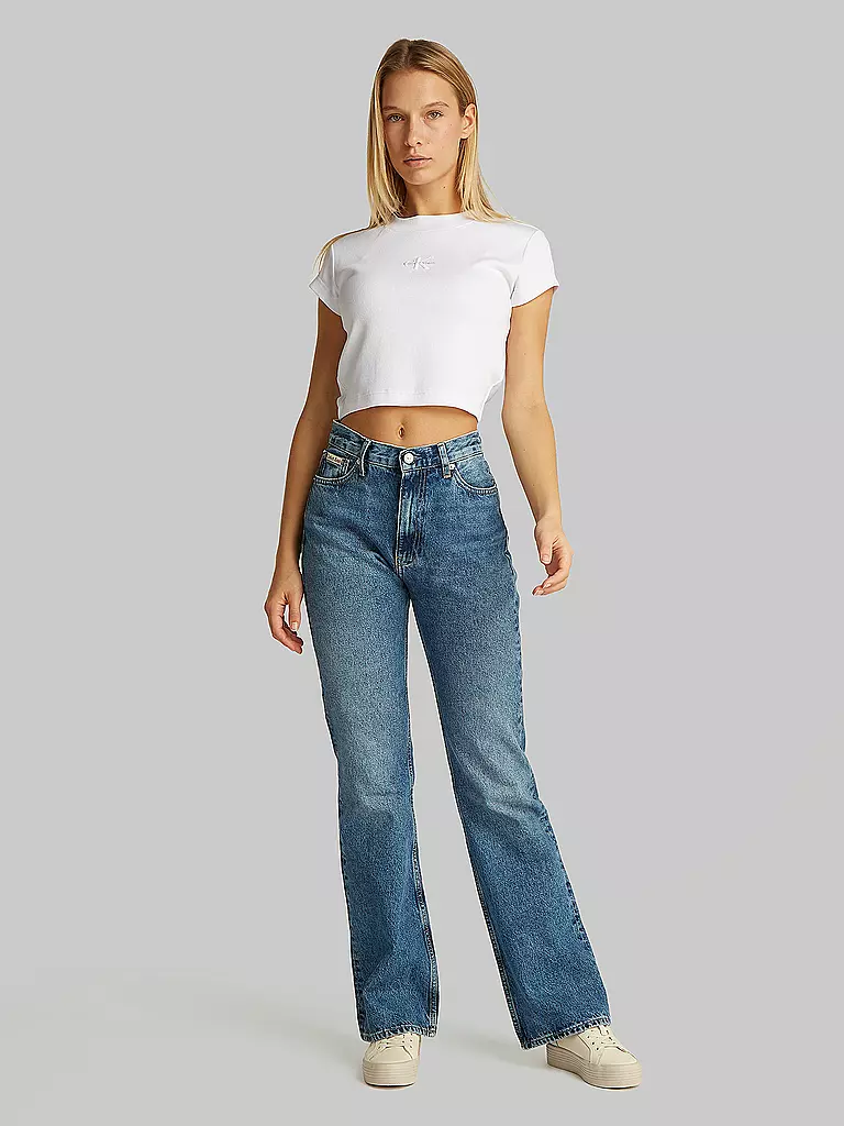 CALVIN KLEIN JEANS | T-shirt cropped fit | Bianco
