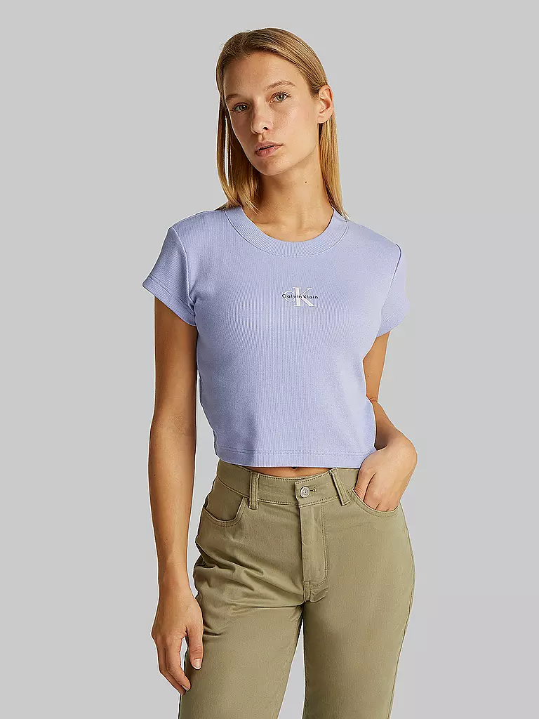 CALVIN KLEIN JEANS | T-shirt cropped fit | Lilla