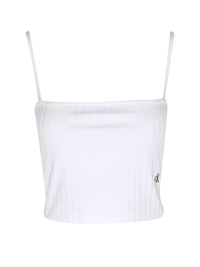 CALVIN KLEIN JEANS | Top Cropped Fit  | Bianco