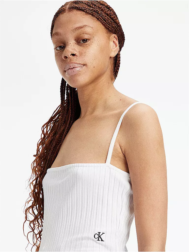 CALVIN KLEIN JEANS | Top Cropped Fit  | Bianco