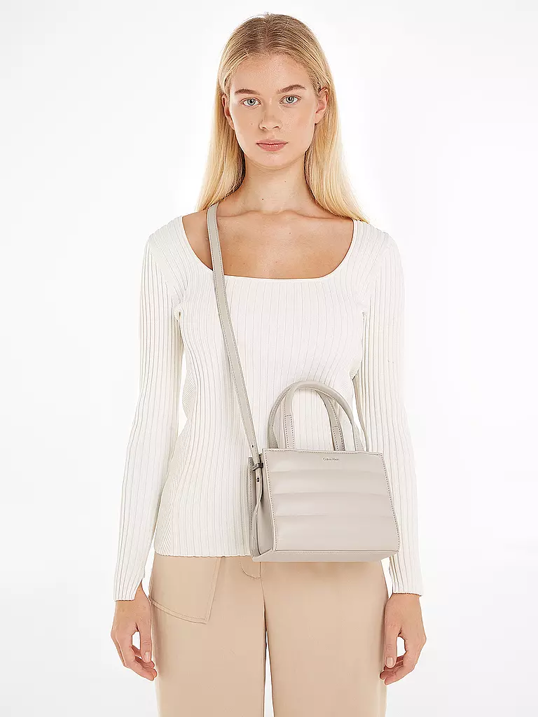 CALVIN KLEIN | Borsa - Mini Tote Bag QUILT | Crema