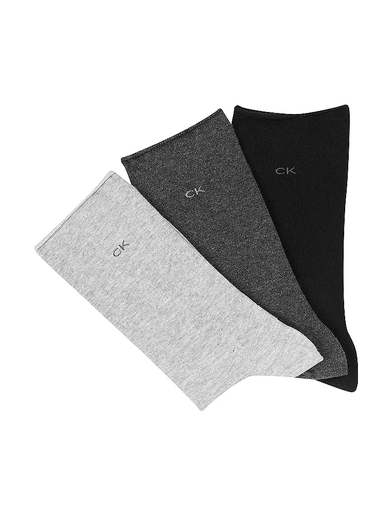 CALVIN KLEIN | Calzini confezione da 3 grigio scuro mélange | Grigio