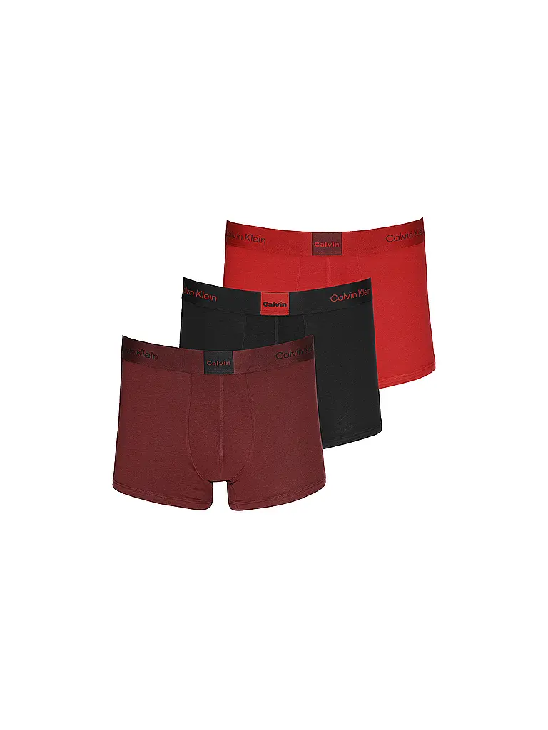 CALVIN KLEIN | Pants confezione da 3 multi | Rosso scuro