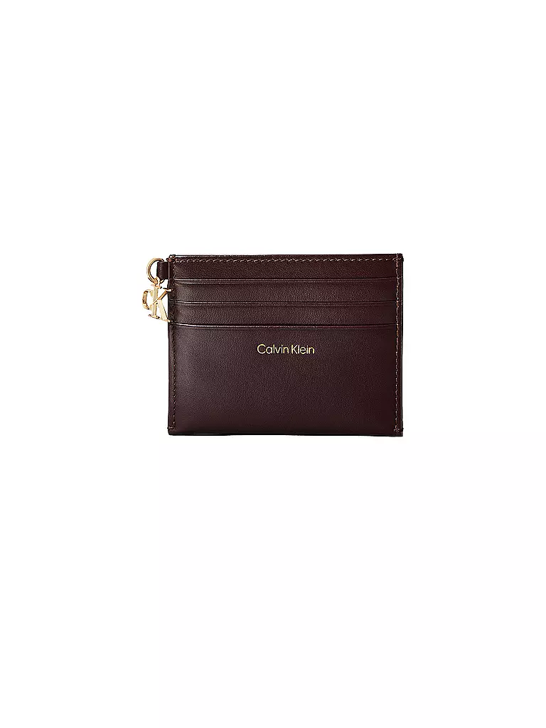 CALVIN KLEIN | Portacarte CK PULLER | Rosso scuro