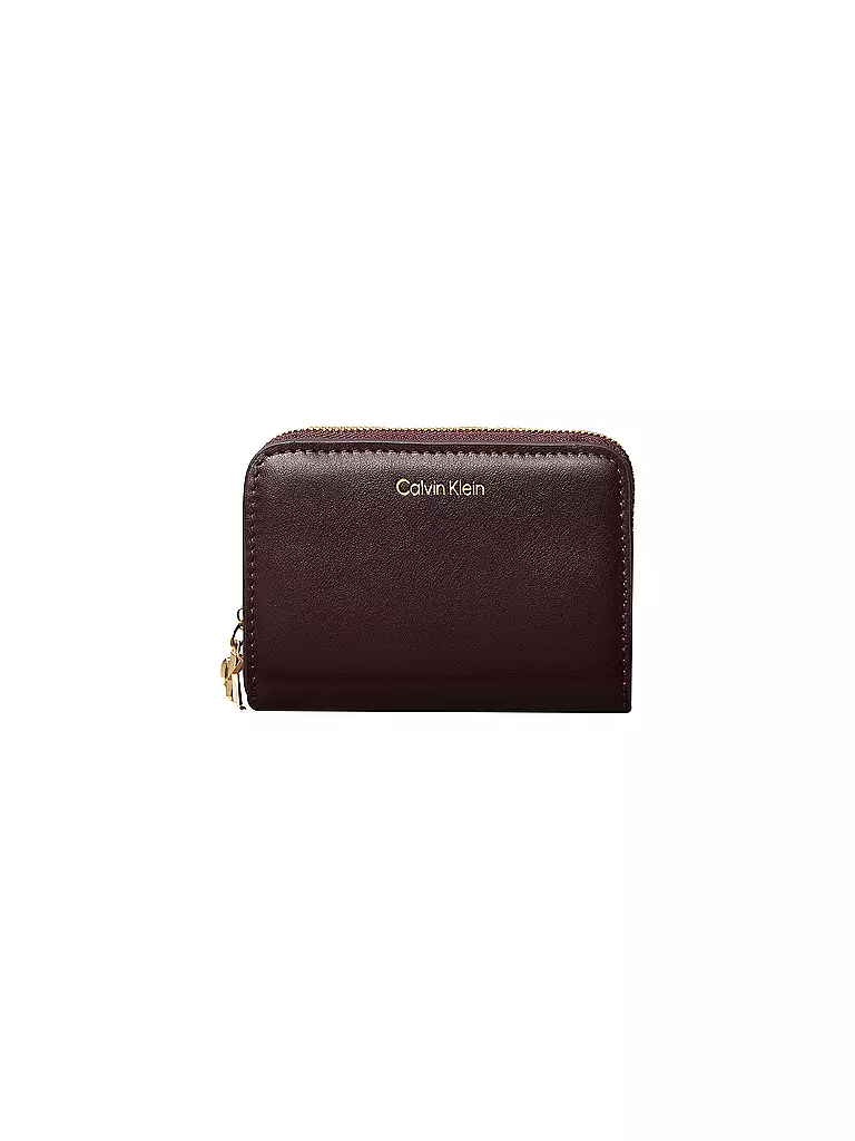 CALVIN KLEIN | Portafoglio CK PULLER Medium | Rosso scuro