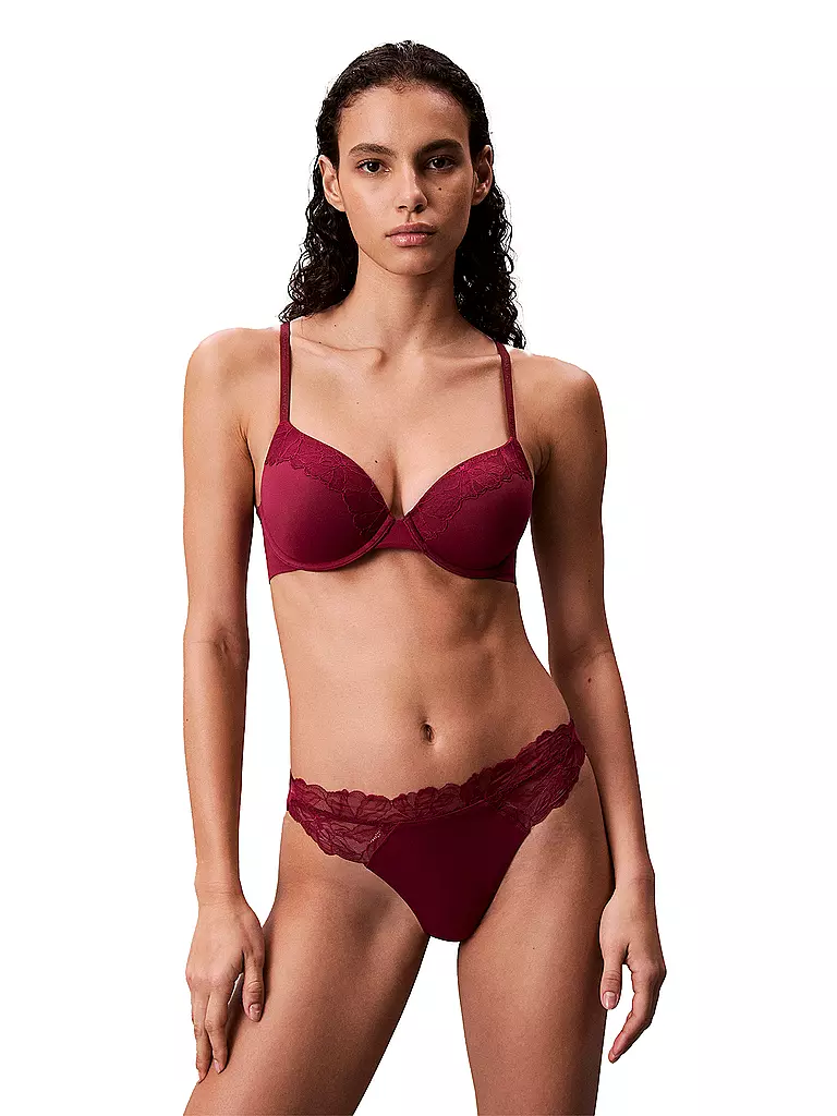 CALVIN KLEIN | Reggiseno con ferretto rosso | Rosso scuro