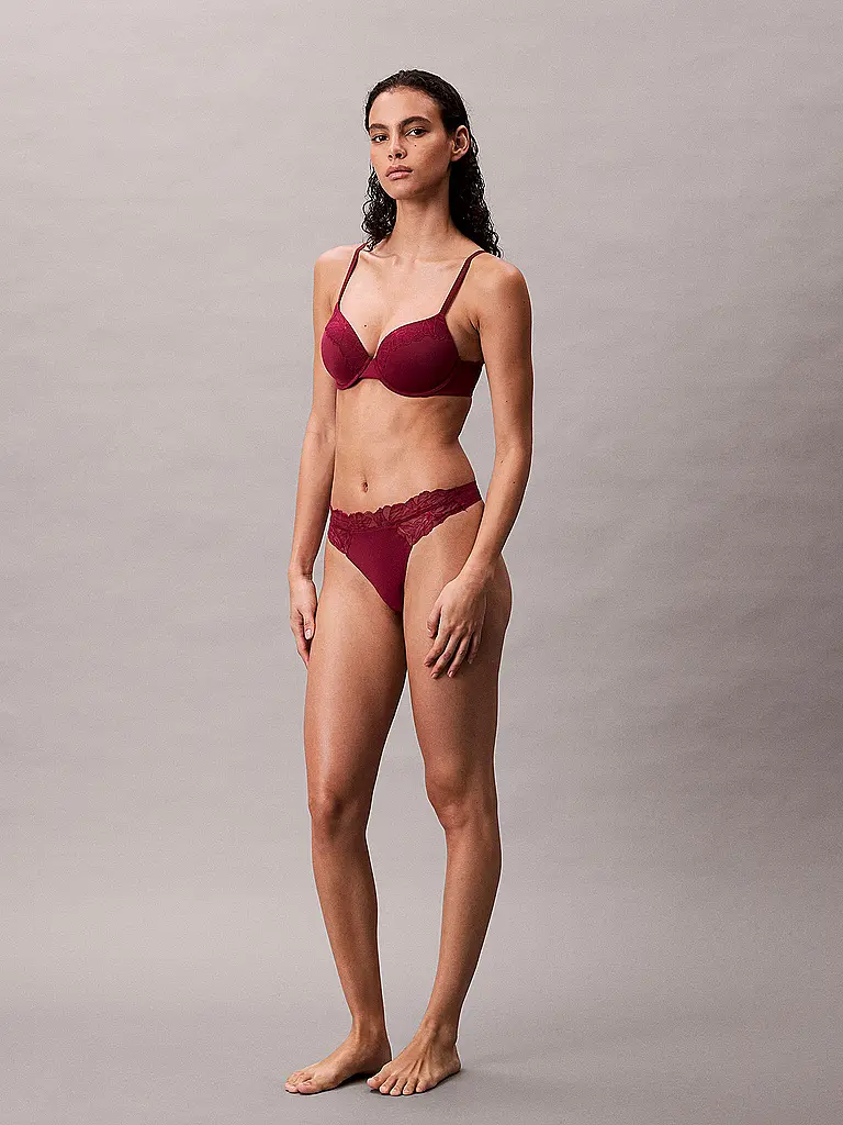 CALVIN KLEIN | Reggiseno con ferretto rosso | Rosso scuro