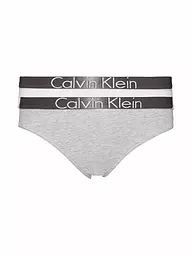 CALVIN KLEIN | Slip da ragazza confezione da 2 Customized Stretch grigio bianco | Grigio