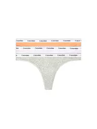 CALVIN KLEIN | String confezione da 3 nero | Grigio chiaro