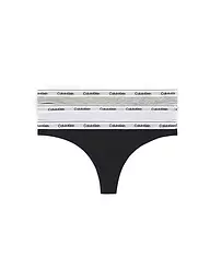 CALVIN KLEIN | String confezione da 3 nero | Nero