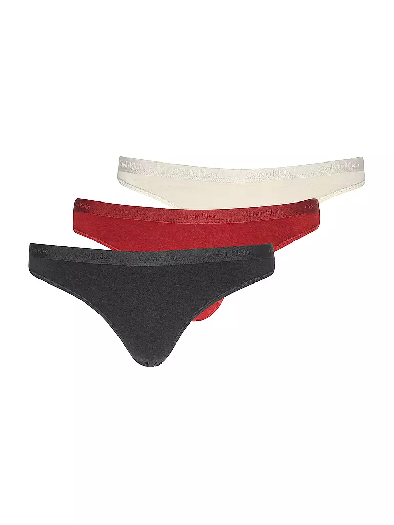 CALVIN KLEIN | String confezione da 3 Multi | Nero