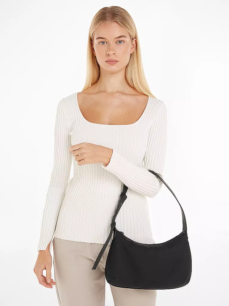 CALVIN KLEIN | Tasche - Baguette CALVIN SOFT  | Nero