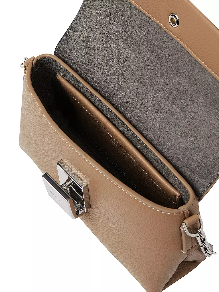 CALVIN KLEIN | Tasche - Mini Bag CK PLAQUE | Cammello