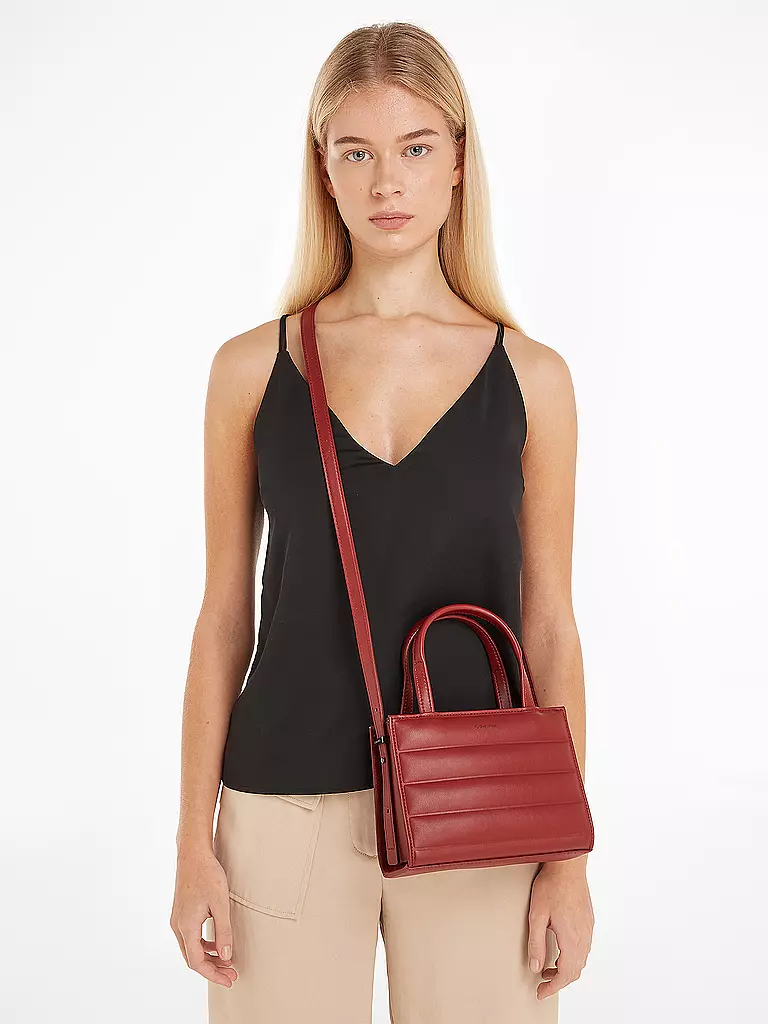 CALVIN KLEIN | Tasche - Mini Tote Bag QUILT  | Rosso