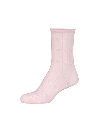 CAMANO | Calze AJOUR SILKY SOCKS rosa pallido