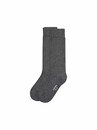 CAMANO | Calze alte da bambino, confezione da 2, blu navy | Grigio