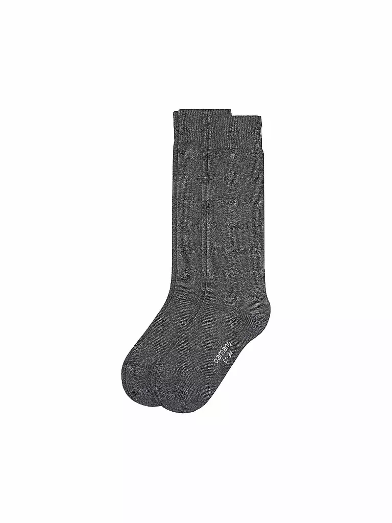 CAMANO | Calze alte da bambino, confezione da 2, antracite | Grigio