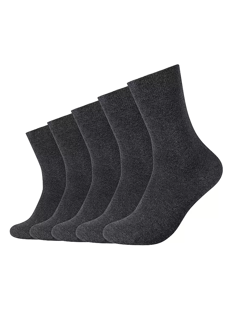 CAMANO | Calze BASIC confezione da 5 antracite mélange | Grigio