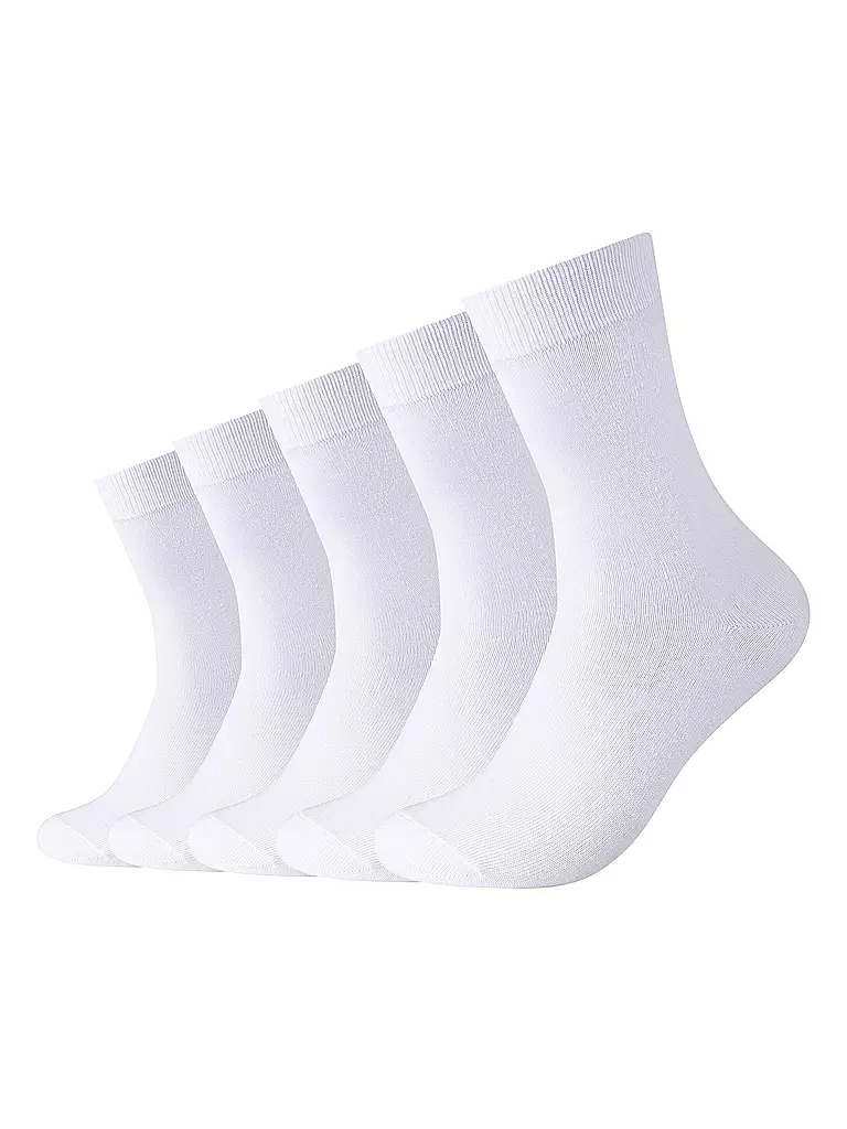 CAMANO | Calze BASIC confezione da 5 bianco | Bianco