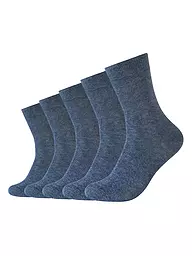 CAMANO | Calze BASIC confezione da 5 bianco | Blu scuro
