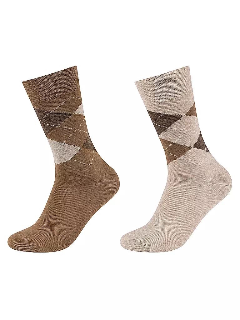 CAMANO | Calzini confezione da 2 pz. petrified oak | Marrone chiaro