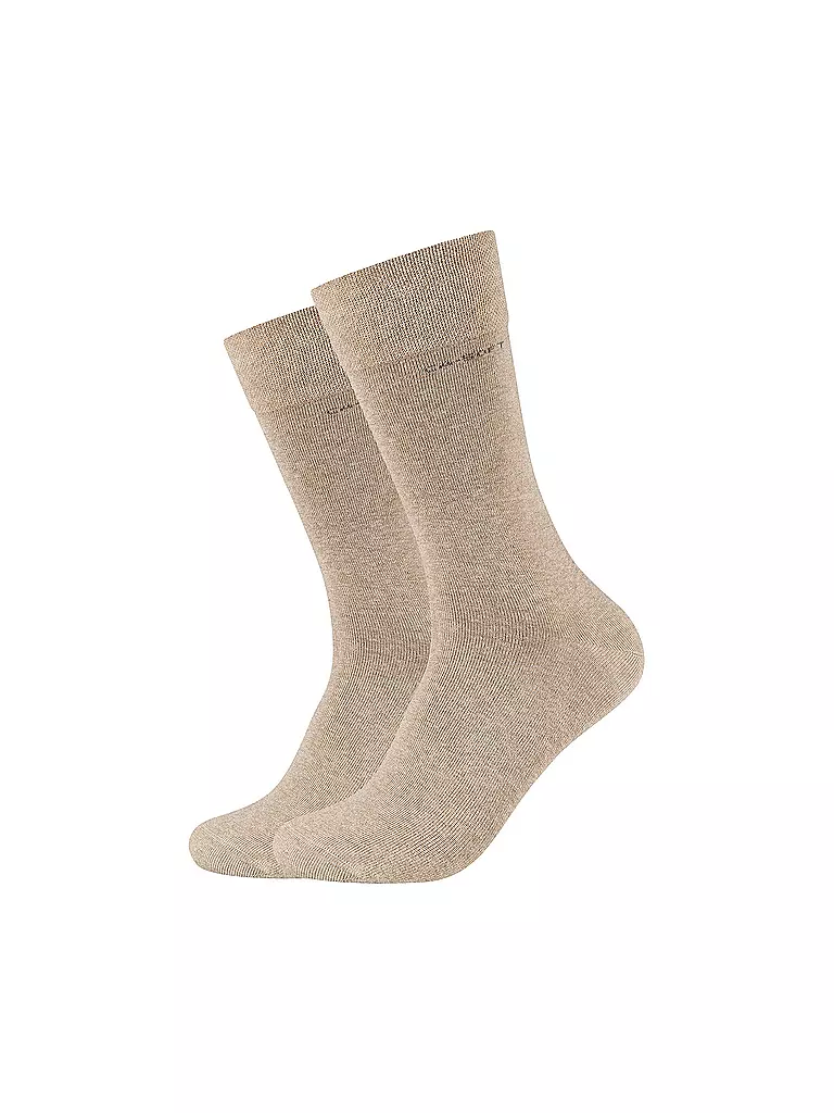 CAMANO | Calzini confezione da 2 sabbia mélange | Beige