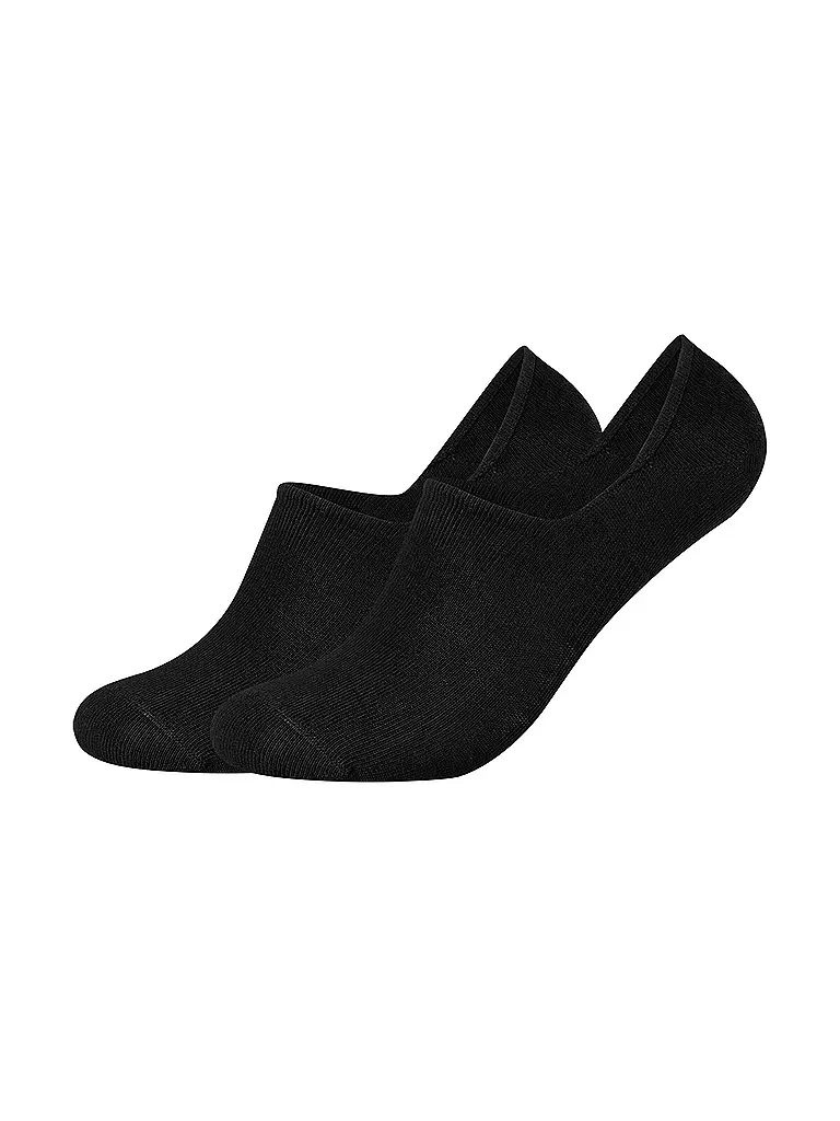 CAMANO | Calzini corti confezione da 2 COMFORT INVISIBLE neri | Nero
