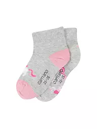CAMANO | Calzini da bambina confezione da 2 nebbia mélange | Grigio chiaro