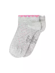 CAMANO | Calzini da bambina confezione da 2 nebbia mélange | Grigio chiaro