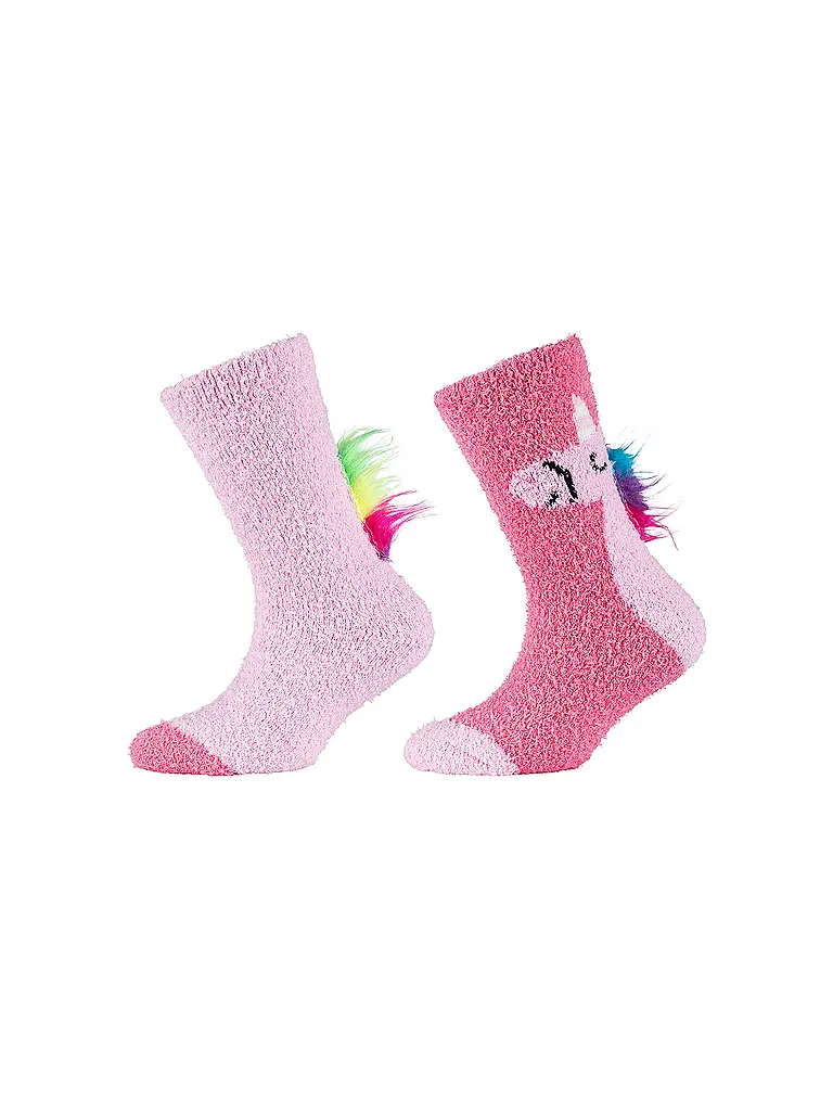 CAMANO | Calzini da bambina confezione da 2 shocking pink | Rosa