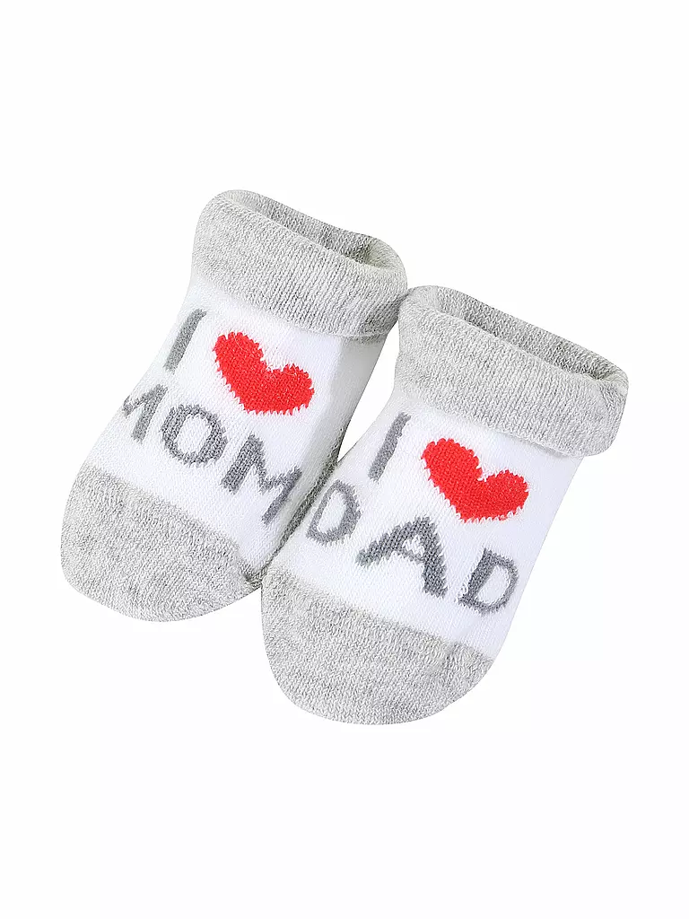 CAMANO | Calzini da neonato mum & dad | Grigio