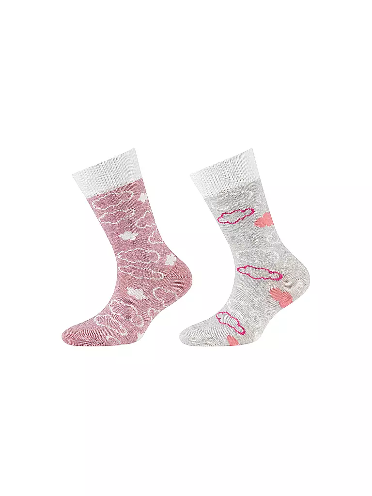 CAMANO | Calzini da ragazza, confezione da 2, bianco sporco | Bianco