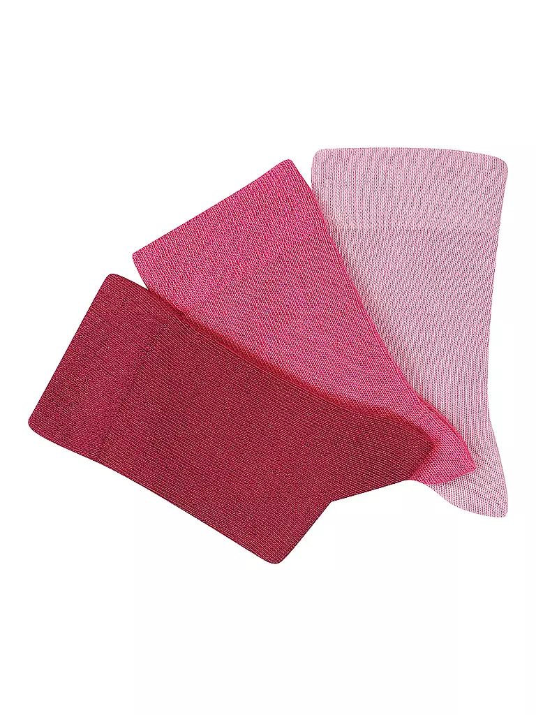 CAMANO | Calzini da ragazza, confezione da 3, orchid smoke | Fucsia