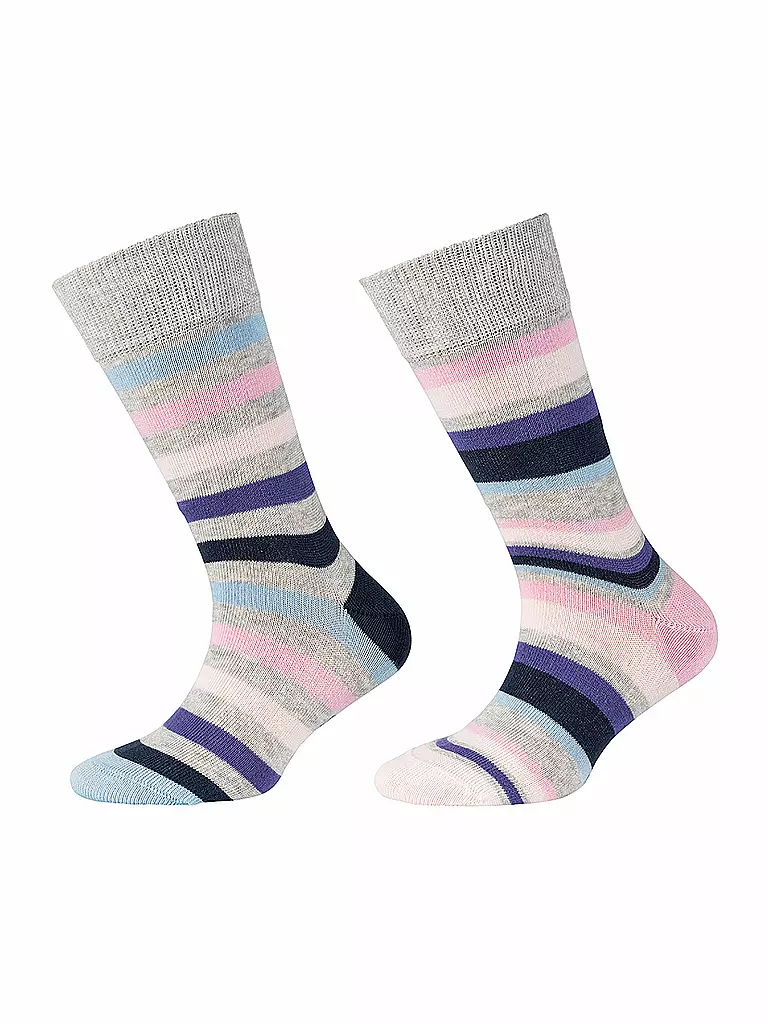 CAMANO | Calzini da ragazza confezione da 2 Lilac Chiffon | Grigio chiaro