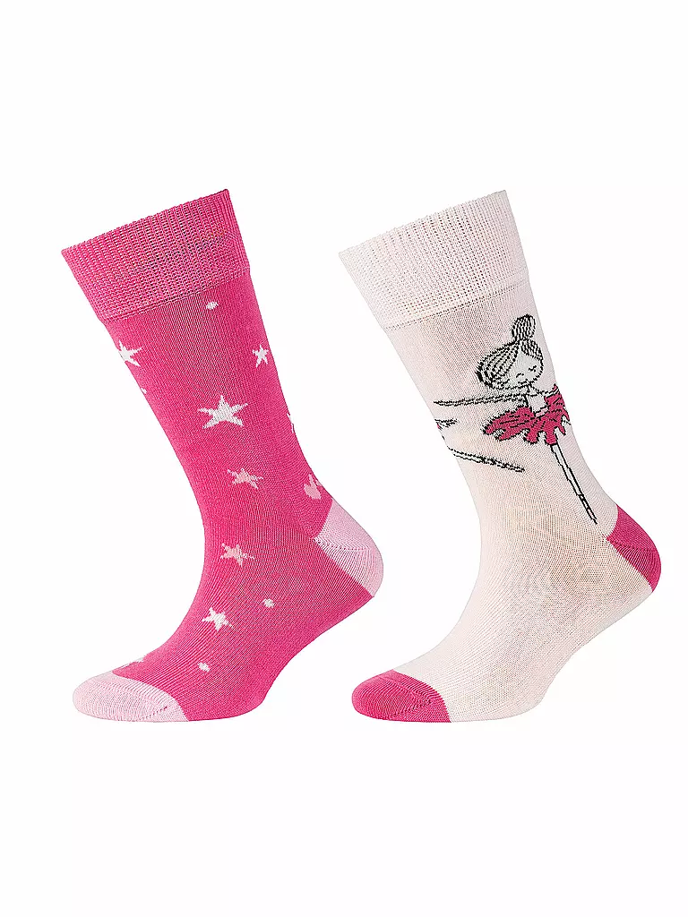 CAMANO | Calzini da ragazza confezione da 2 Shocking Pink | Fucsia