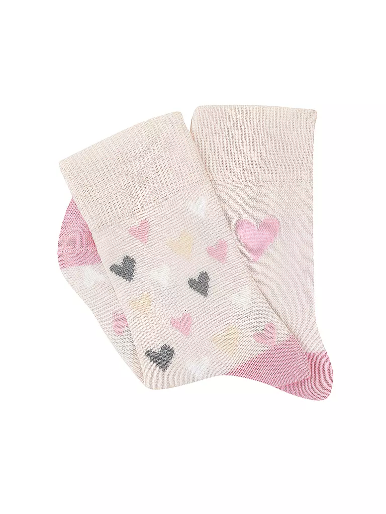 CAMANO | Calzini da ragazza confezione da 2 silver peony | Beige