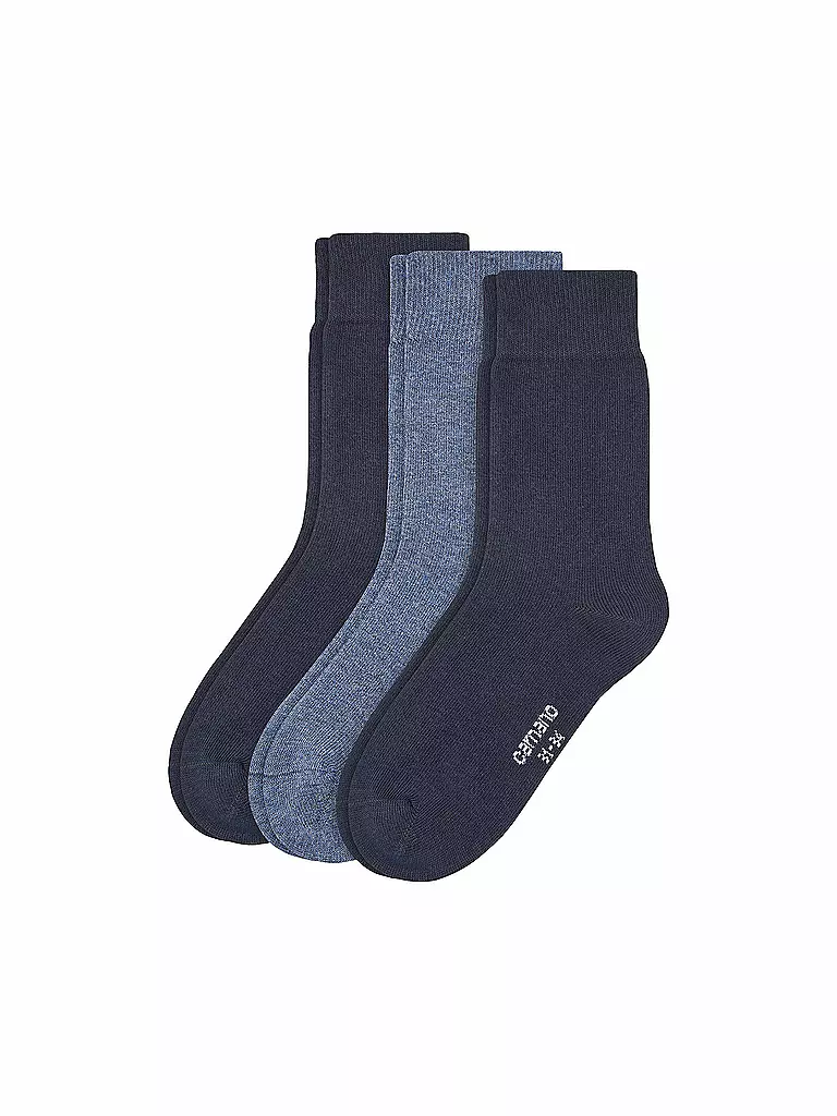 CAMANO | Calzini da ragazzo, confezione da 3, navy jeans | Blu