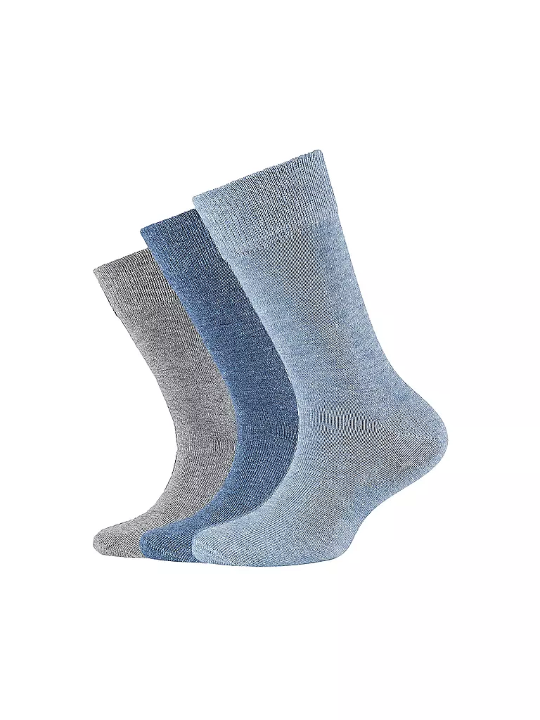 CAMANO | Calzini da ragazzo, confezione da 3, stone melange | Blu