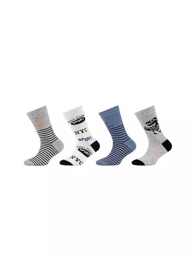 CAMANO | Calzini da ragazzo, confezione da 4, infinity | Grigio