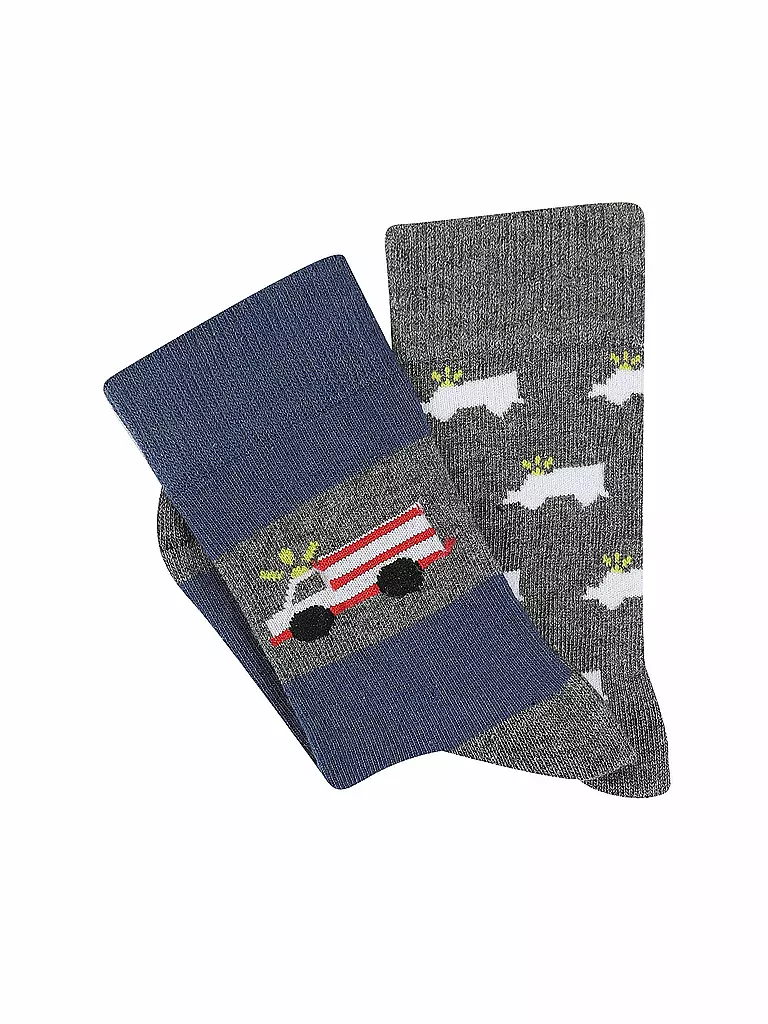 CAMANO | Calzini da ragazzo confezione da 2 navy peony | Grigio