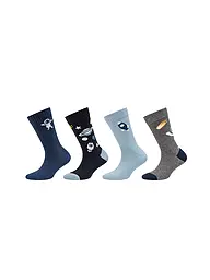 CAMANO | Calzini da ragazzo confezione da 4 fog melange | Grigio