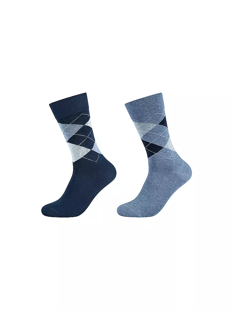 CAMANO | Calzini da uomo confezione da 2 ARGYLE infinity | Blu