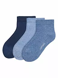 CAMANO | Calzini sneaker da ragazzo confezione da 3 QUARTER katydid | Blu